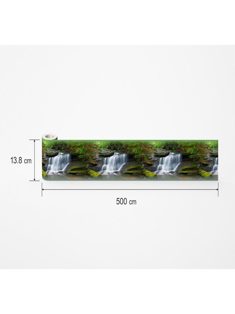 Frise auto-collante Chutes d'eau et cascades - 1 rouleau Multicolore - Kiabi