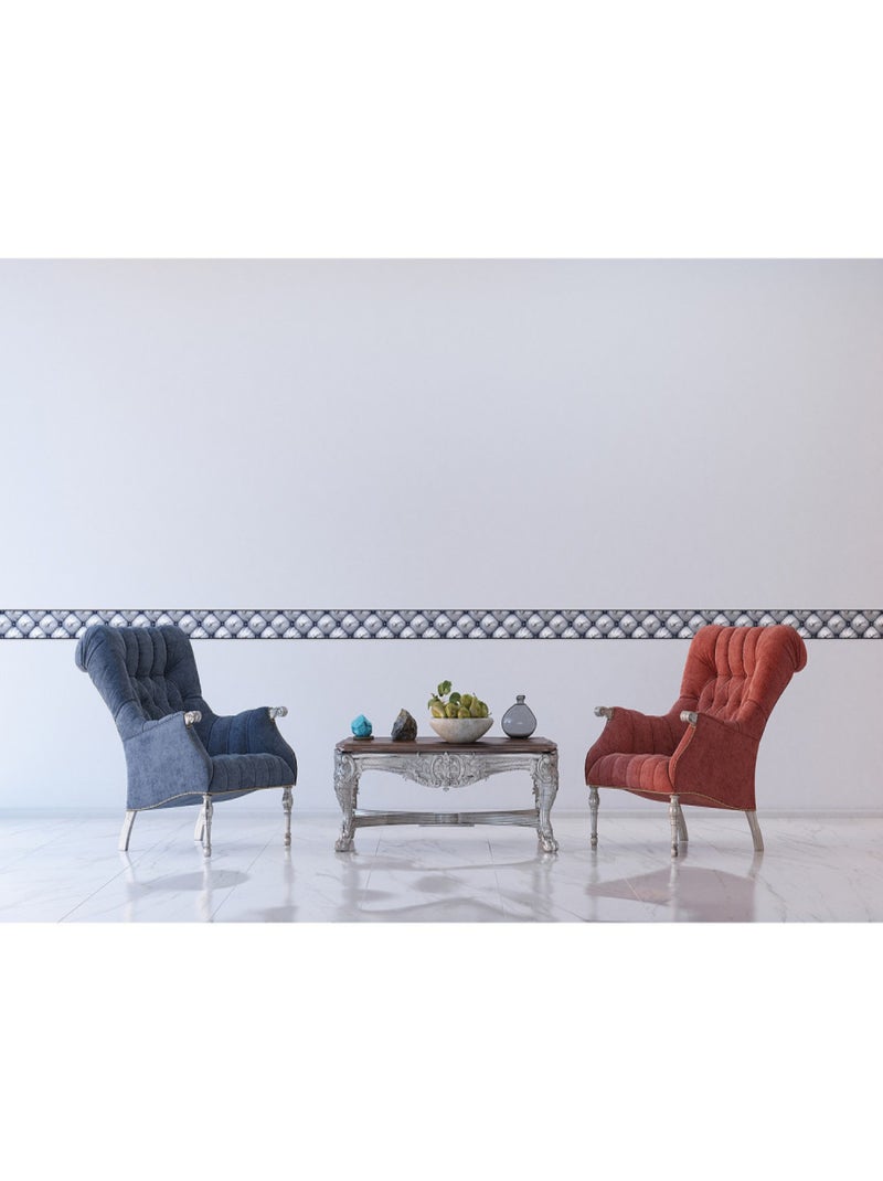 Frise auto-collante Creative - 1 rouleau de 14 cm x 500 cm Multicolore - Kiabi