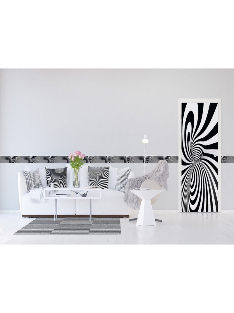 Frise auto-collante Creative - 1 rouleau de 14 cm x 500 cm Multicolore - Kiabi