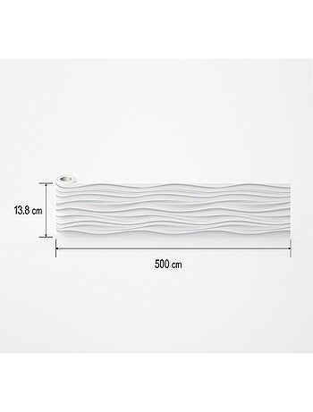 Frise auto-collante Creative effet moulures platre - 1 rouleau de 13.8 cm x 500 cm