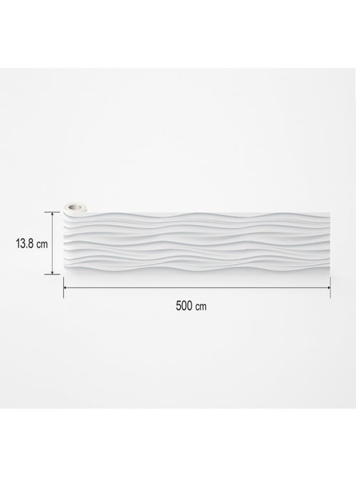 Frise auto-collante Creative effet moulures platre - 1 rouleau de 13.8 cm x 500 cm - Kiabi