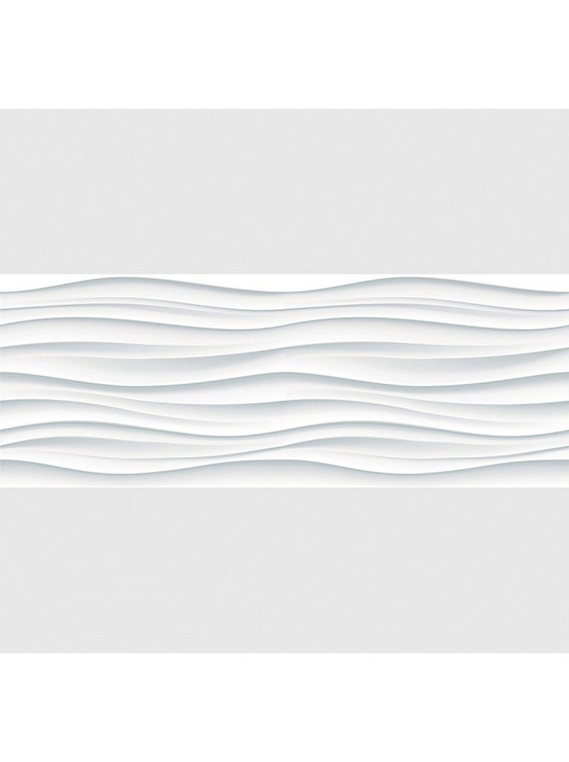 Frise auto-collante Creative effet moulures platre - 1 rouleau de 13.8 cm x 500 cm Blanc - Kiabi