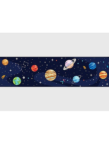 Frise auto-collante de planète dans l'espace