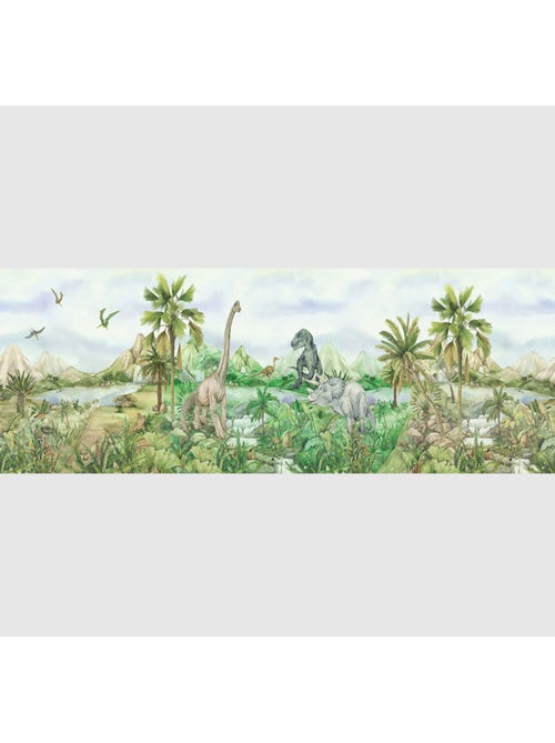 Frise auto-collante dinosaures en couleur - 1 rouleau de 0,138 x 5 m - Kiabi