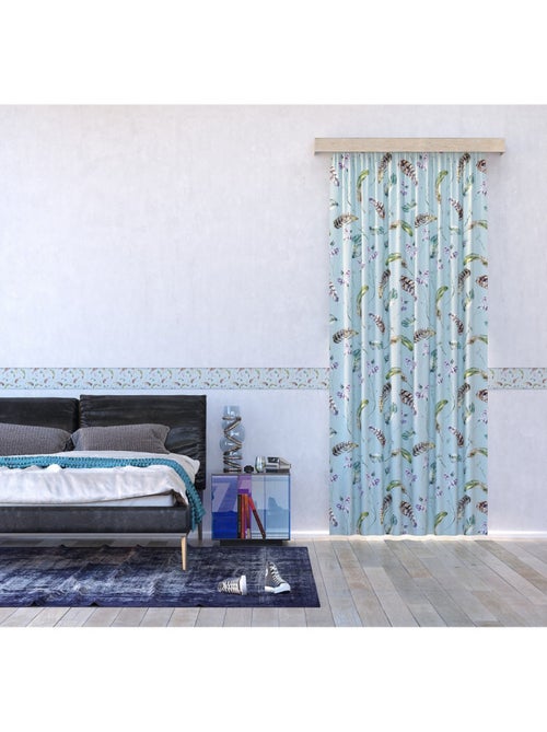 Frise auto-collante Feathers - 1 rouleau de 14 cm x 500 cm - Kiabi