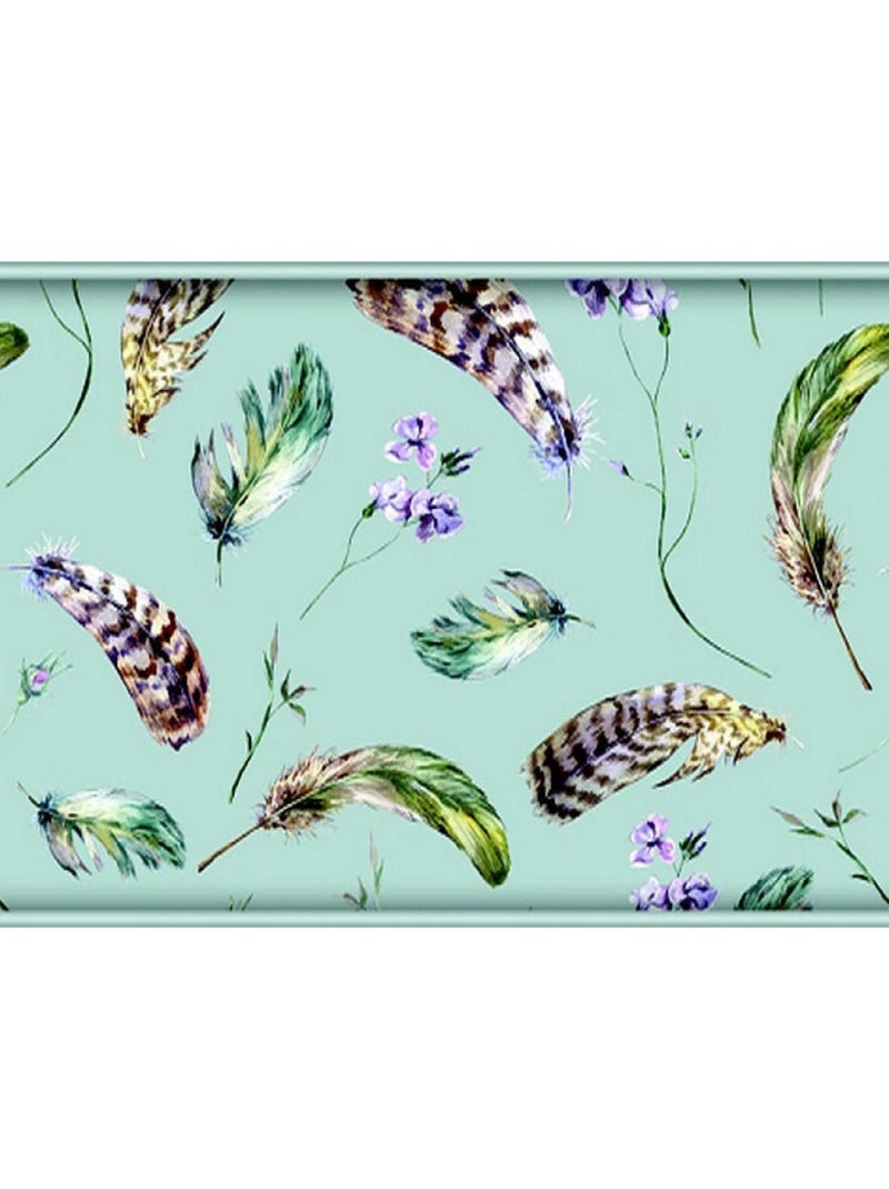 Frise auto-collante Feathers - 1 rouleau de 14 cm x 500 cm Multicolore - Kiabi