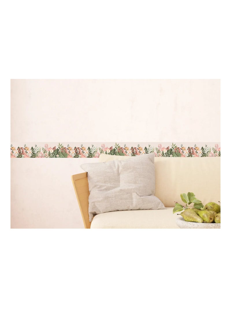 Frise auto-collante Fleurs et Plantes Vert - Kiabi