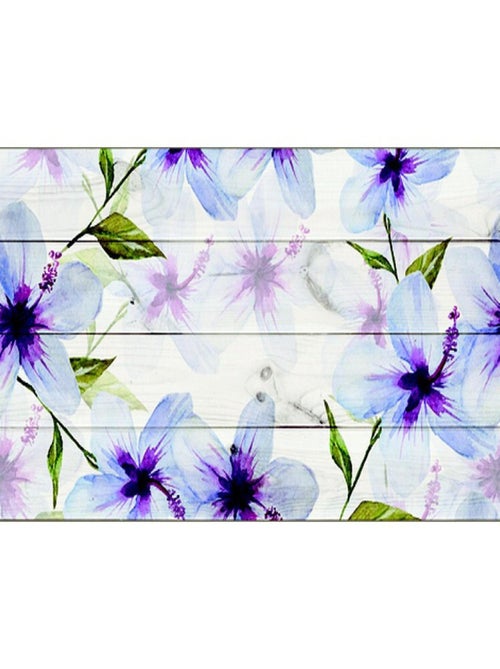 Frise auto-collante Fleurs multicolores - 1 rouleau de 14 cm x 500 cm - Kiabi