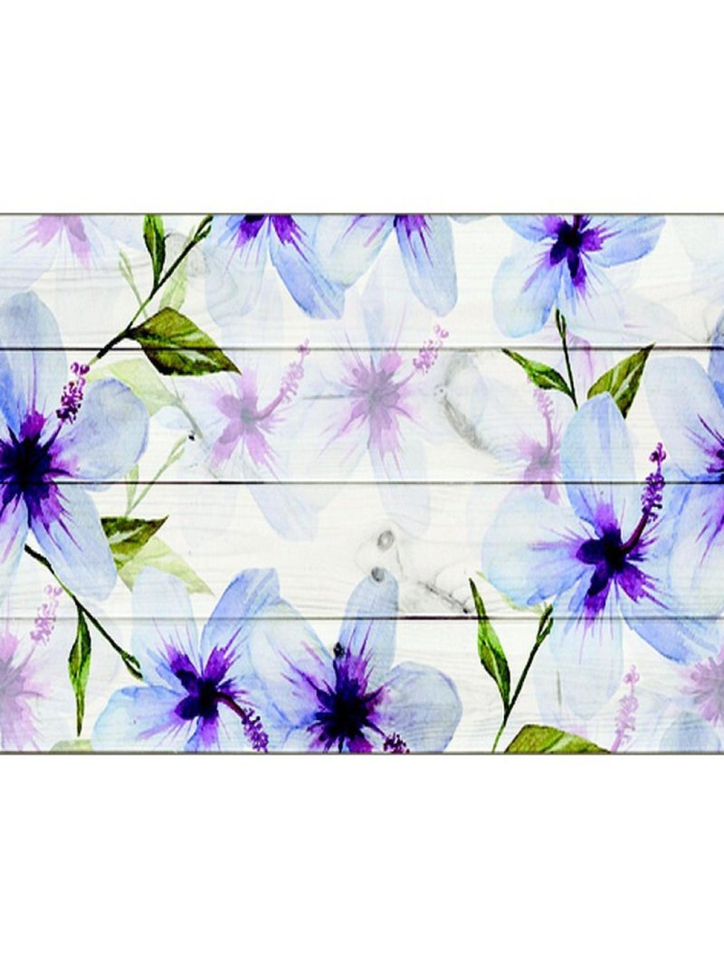 Frise auto-collante Fleurs multicolores - 1 rouleau de 14 cm x 500 cm Multicolore - Kiabi