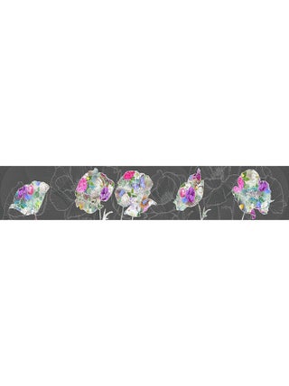 Frise auto-collante Flora Color - 1 rouleau de 14 cm x 500 cm
