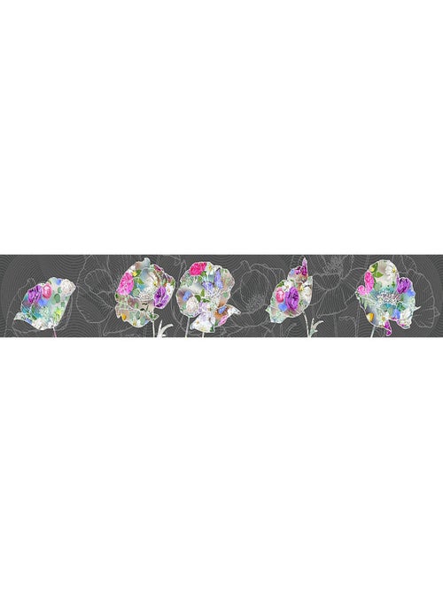 Frise auto-collante Flora Color - 1 rouleau de 14 cm x 500 cm - Kiabi