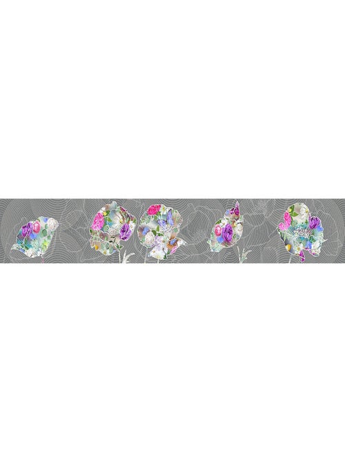 Frise auto-collante Flora Color - 1 rouleau de 14 cm x 500 cm - Kiabi