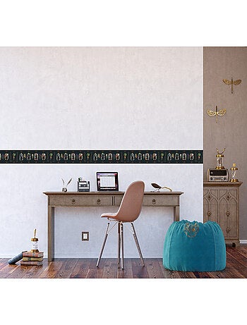 Frise auto-collante fond noir et doré Harry potter et ses amies