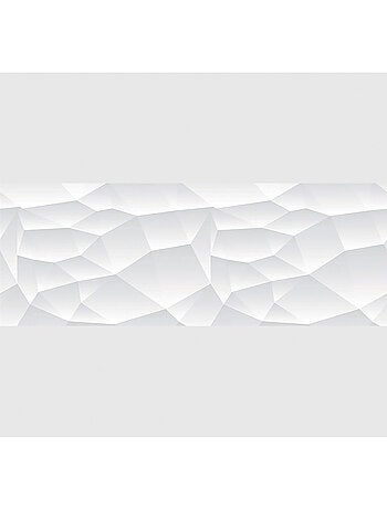 Frise auto collante forme géométrique relief alvéoles blanches 1 rouleau