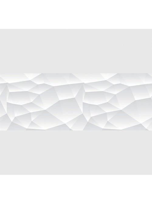 Frise auto collante forme géométrique relief alvéoles blanches 1 rouleau - Kiabi