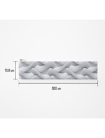 Frise auto-collante formes style tresses - moulure en platre