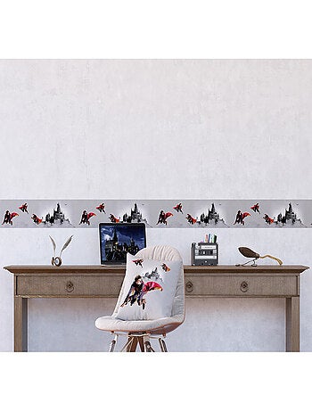 Frise auto-collante Harry Potter Quidditch 3 personnages - 1 rouleau de 0,138 x 5 m