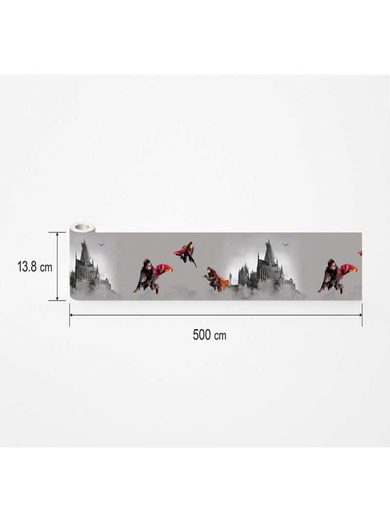 Frise auto-collante Harry Potter Quidditch 3 personnages - 1 rouleau de 0,138 x 5 m Multicolore - Kiabi