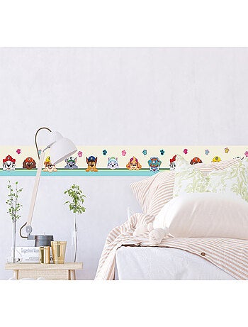 Frise auto-collante Pat'Patrouille 7 personnages sur fond blanc