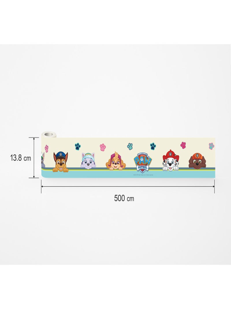 Frise auto-collante Pat'Patrouille 7 personnages sur fond blanc Multicolore - Kiabi