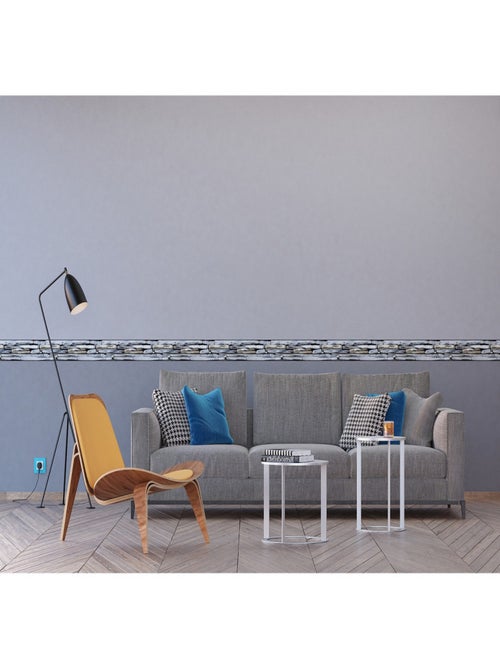 Frise auto-collante Pierres empilées- 1 rouleau - Kiabi