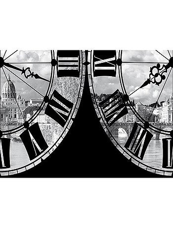 Frise auto-collante Roma With Clock - 1 rouleau de 14 cm x 500 cm