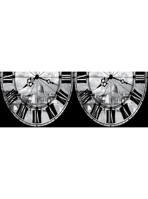 Frise auto-collante Roma With Clock - 1 rouleau de 14 cm x 500 cm - Kiabi