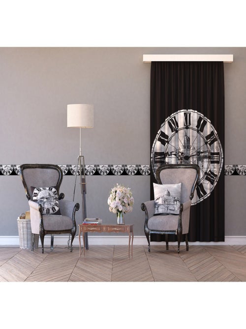 Frise auto-collante Roma With Clock - 1 rouleau de 14 cm x 500 cm - Kiabi