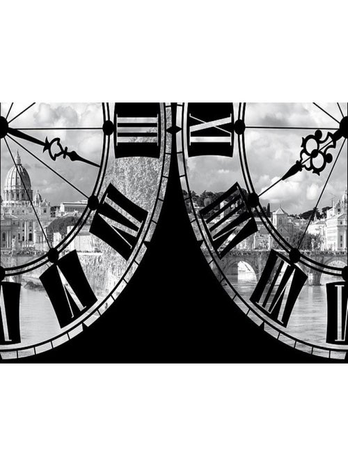 Frise auto-collante Roma With Clock - 1 rouleau de 14 cm x 500 cm - Kiabi