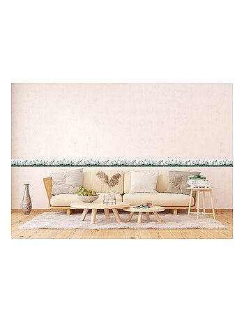 Frise auto-collante Silhouette d'herbe et papillon