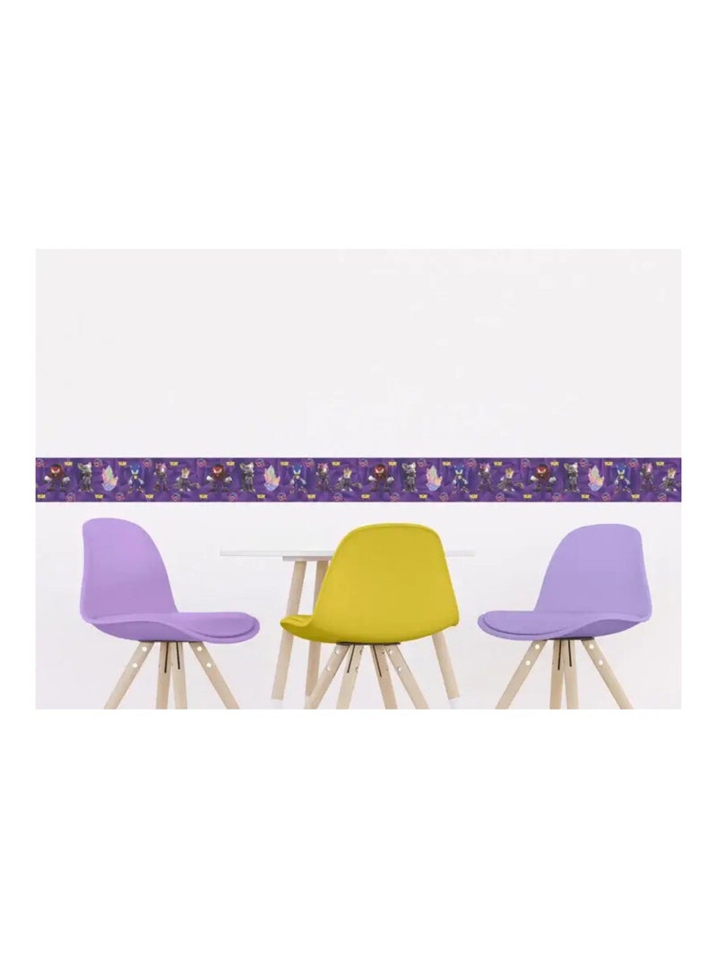Frise auto-collante Sonic Prime Blanc Violet Gris - Kiabi