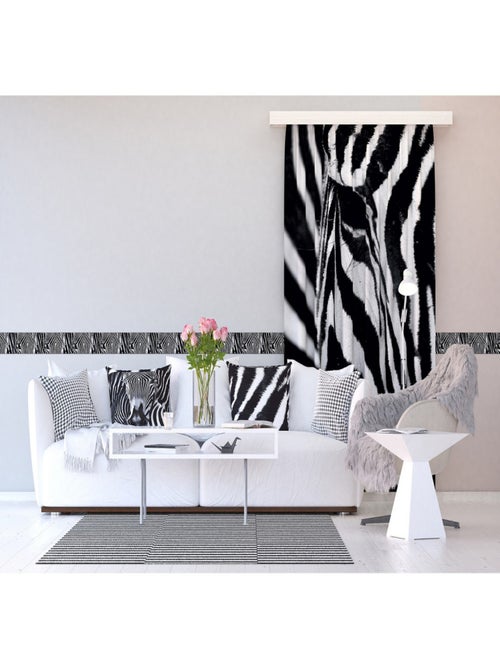 Frise auto-collante Zebra - 1 rouleau de 14 cm x 500 cm - Kiabi