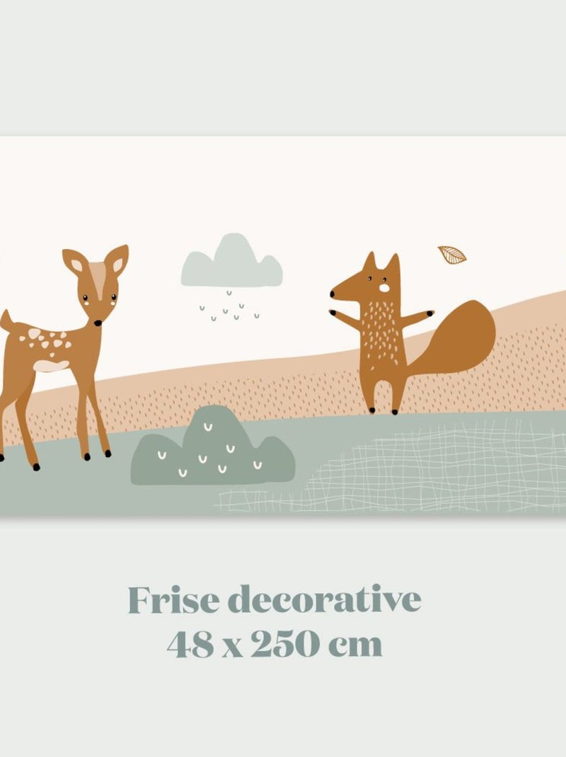 Frise papier peint Edgar le Renard Multicolore - Kiabi