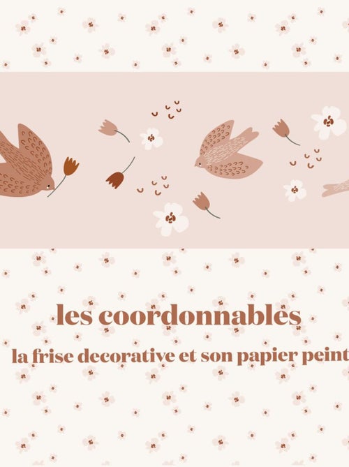 Frise papier peint Paloma - Kiabi