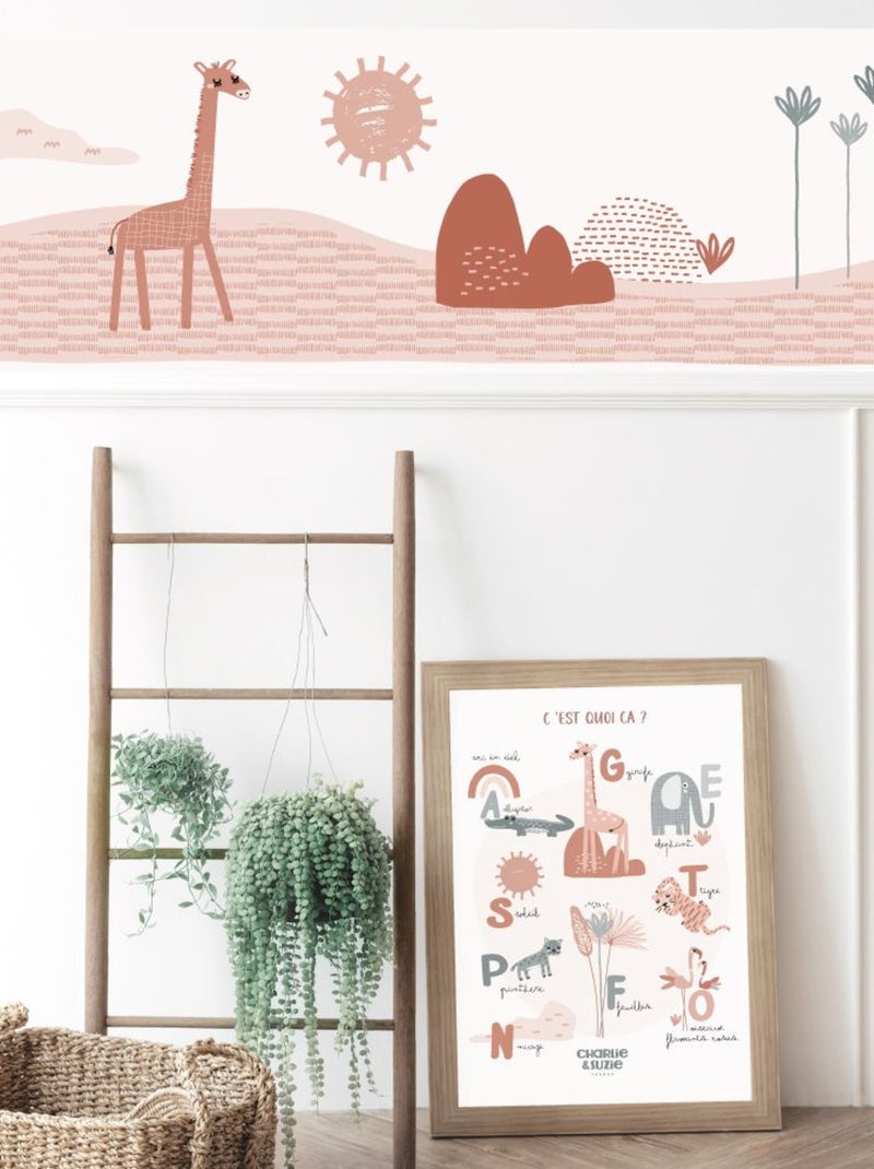 Frise papier peint Sofia Multicolore - Kiabi