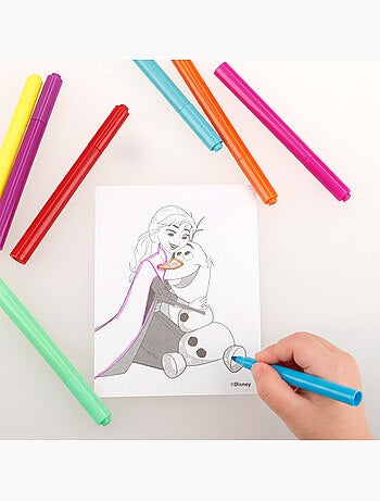 Frozen coffret de dessin au format mallette, 50 pièces