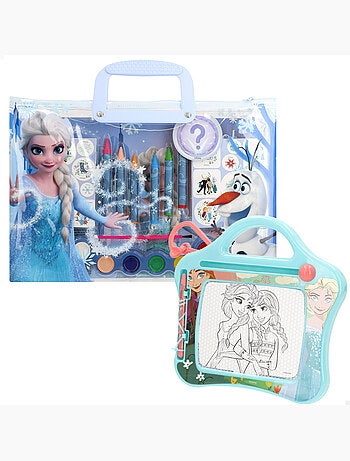 Frozen ensemble de dessin avec tableau noir, 40 pièces