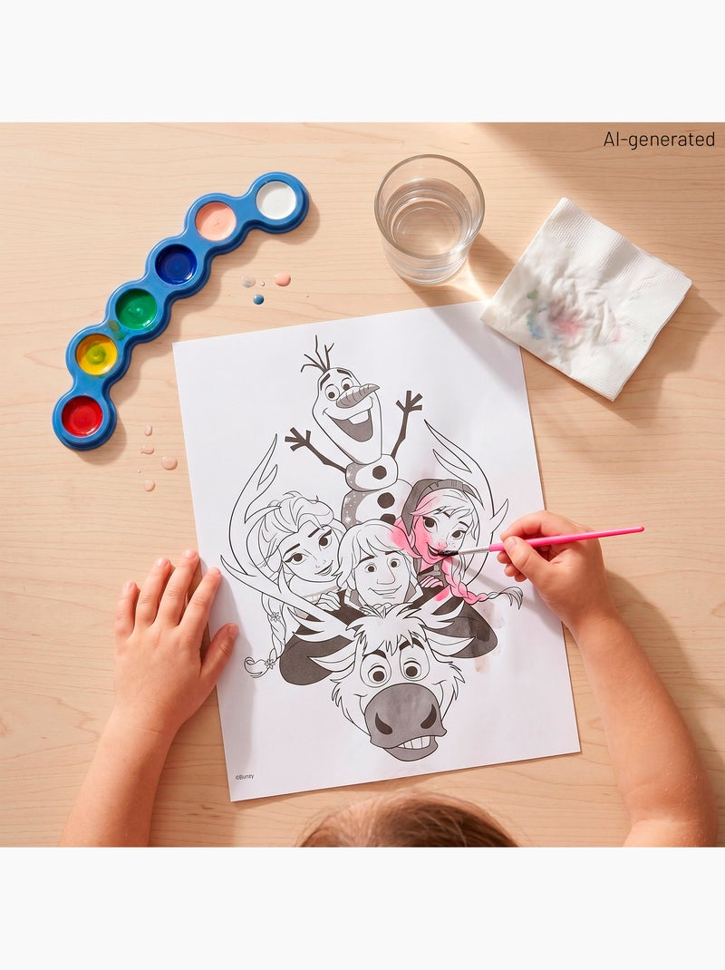 Frozen ensemble de dessin avec tableau noir, 40 pièces N/A - Kiabi
