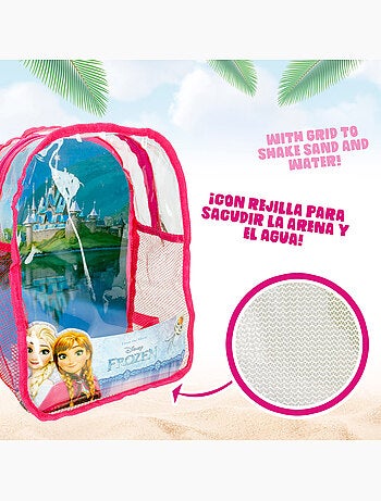 Frozen seau de plage avec accessoires et sac de transport