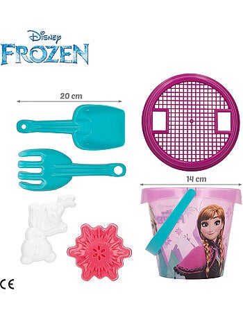 Frozen seau de plage avec accessoires sac à dos et poncho