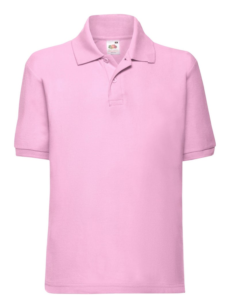 FruÇa of the Loom - Polo 65/35 Rose clair - Kiabi