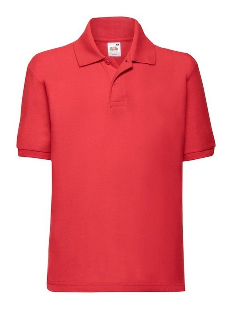 FruÇa of the Loom - Polo 65/35 Rouge - Kiabi