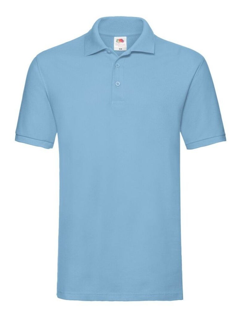 FruÇa of the Loom - Polo PREMIUM Bleu ciel - Kiabi