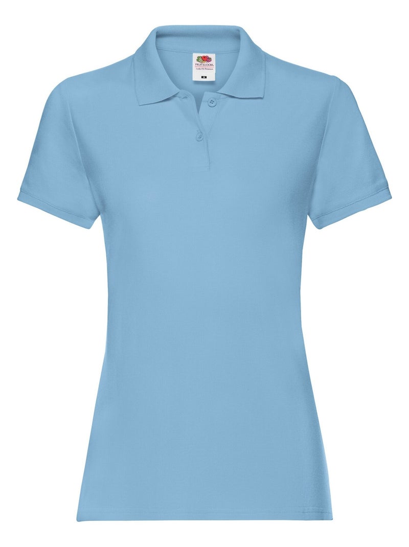 FruÇa of the Loom - Polo PREMIUM Bleu ciel - Kiabi