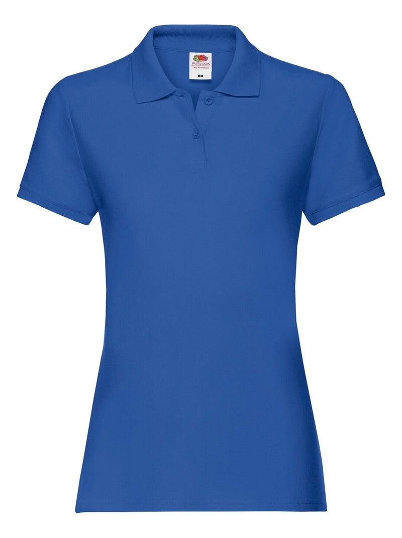 FruÇa of the Loom - Polo PREMIUM Bleu roi - Kiabi