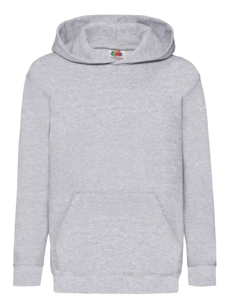 FruÇa of the Loom - Sweat à capuche CLASSIC Gris chiné - Kiabi
