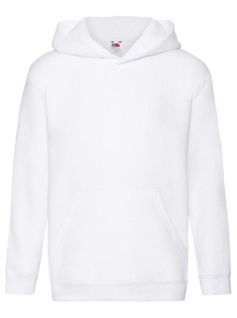 FruÇa of the Loom - Sweat à capuche PREMIUM Blanc - Kiabi