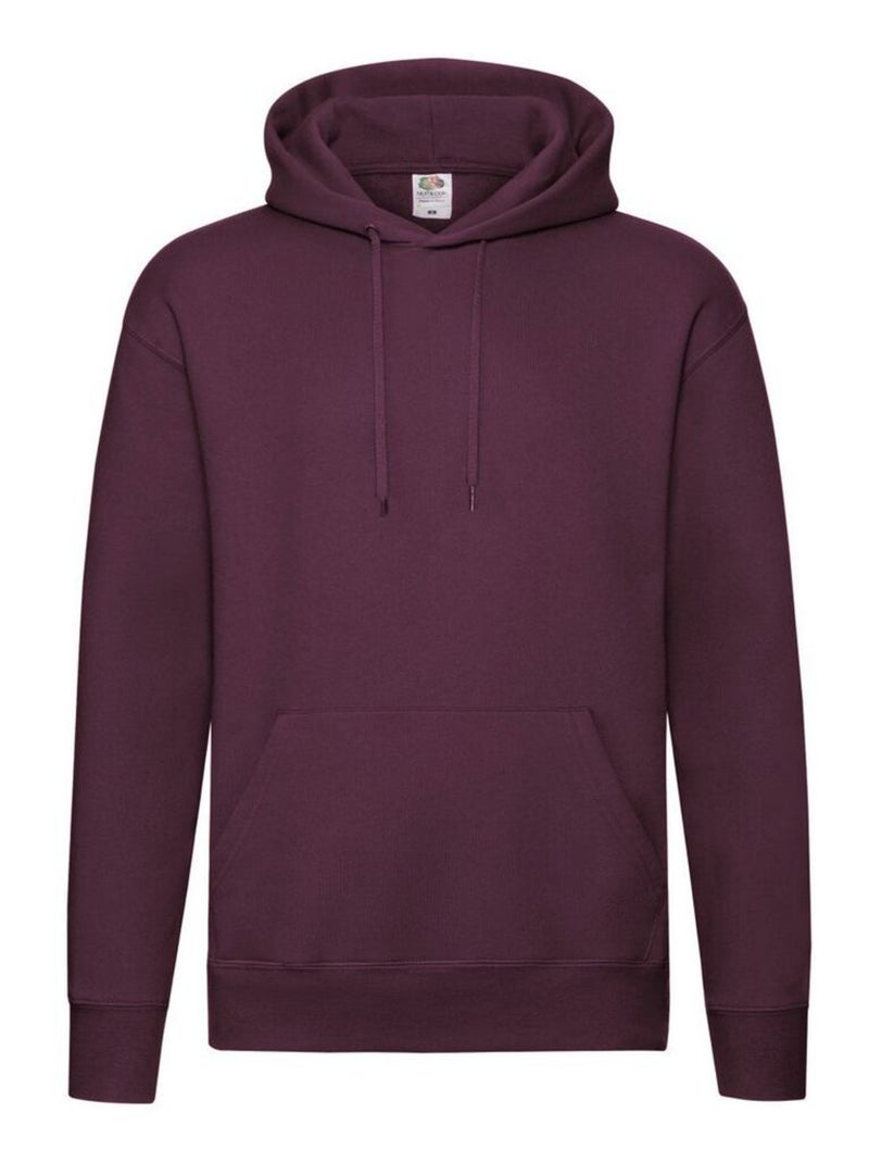 FruÇa of the Loom - Sweat à capuche PREMIUM Bordeaux - Kiabi