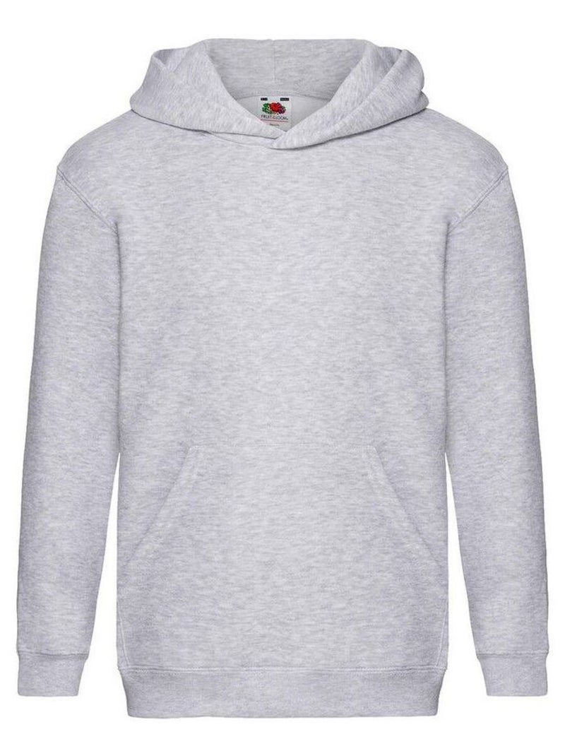 FruÇa of the Loom - Sweat à capuche PREMIUM Gris chiné - Kiabi