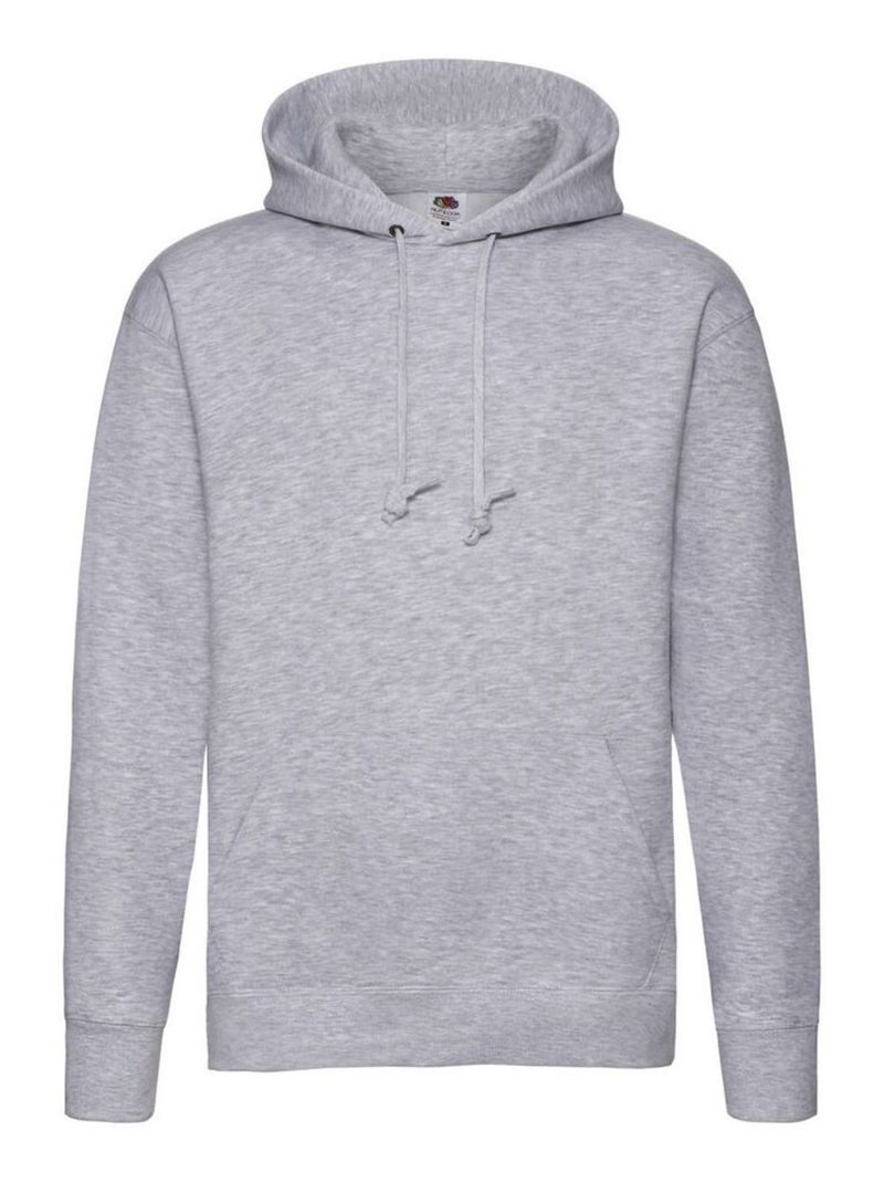 FruÇa of the Loom - Sweat à capuche PREMIUM Gris chiné - Kiabi